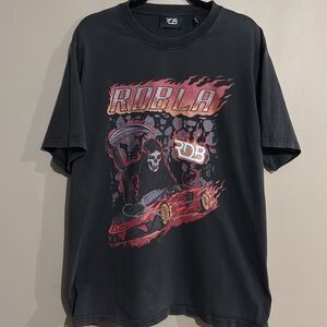 RARE! RDB ROBLA 100% Organic Cotton Black Graphic T-Shirt Men's Size XXL YouTube